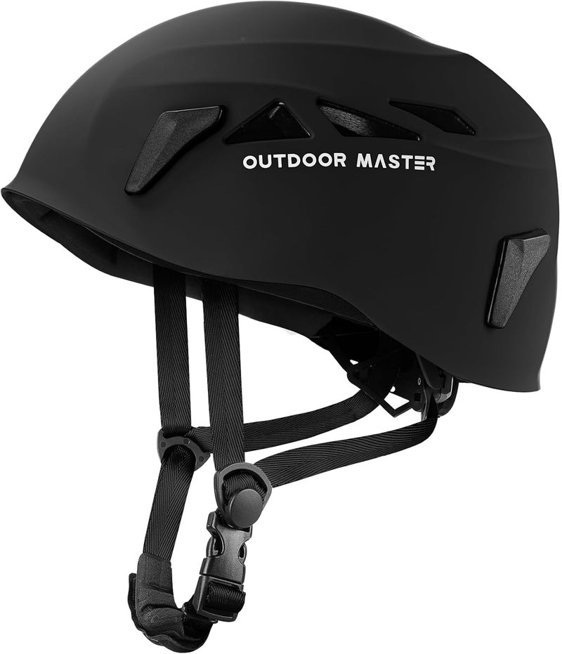 OutdoorMaster خوذة تسلق خوذة إنقاذ الصخور قابلة للتعديل خفيفة الوزن تسلق الجبال المشي في الطبيعة خوذة الكهوف للبالغين خوذة سلامة العمل - Image 1